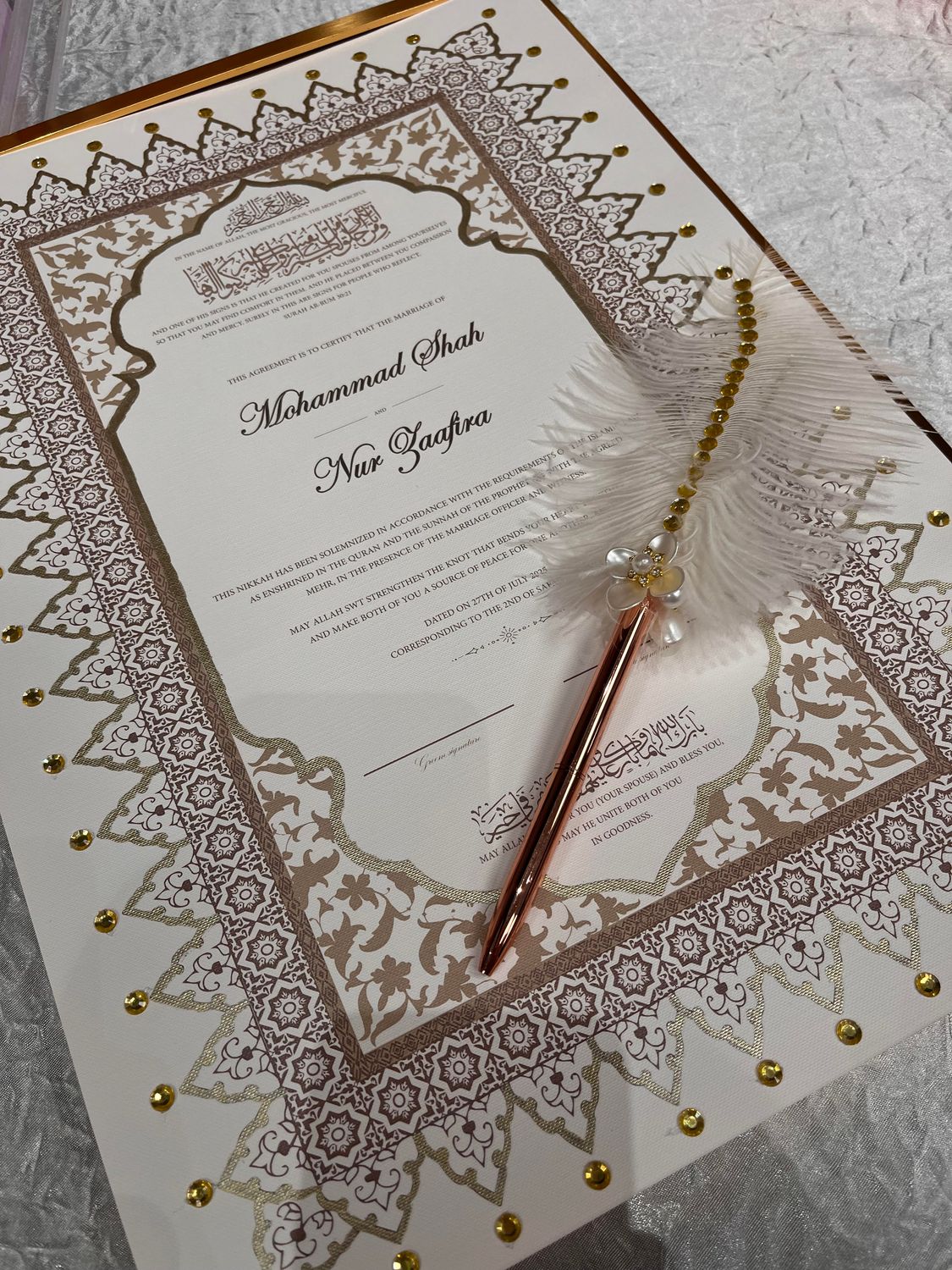 IZEL | Nikkah Certificate