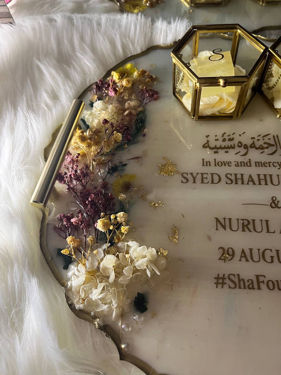 13" Enchanted Flower Ring Tray