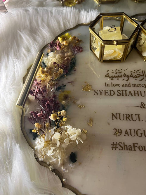 13" Enchanted Flower Ring Tray